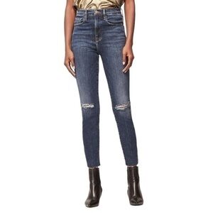 NWT‎ Frame Ali High Rise Cigarette Raw Jeans in Brokedown Palace Size 26 Denim
